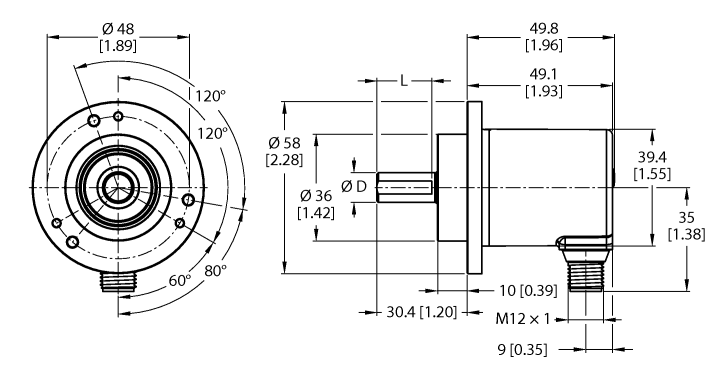 德国TURCK图尔克非接触式编码器REM-E-121T10C-9F32B-H1151