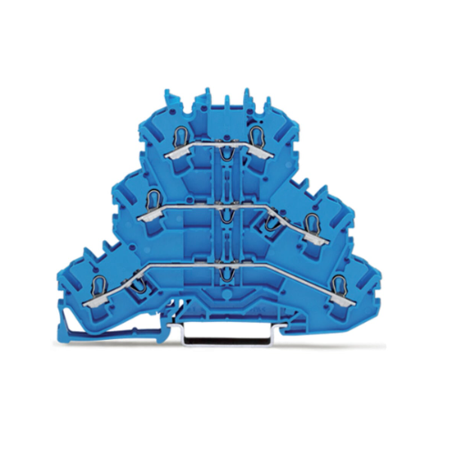 德国WAGO万可 2002-3204 三层接线端子