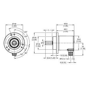 德国TURCK图尔克非接触式编码器REM-E-121T10C-9F32B-H1151