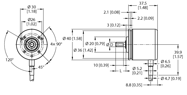 德国TURCK图尔克非接触式编码器REI-E-111T8C-2B1024-C