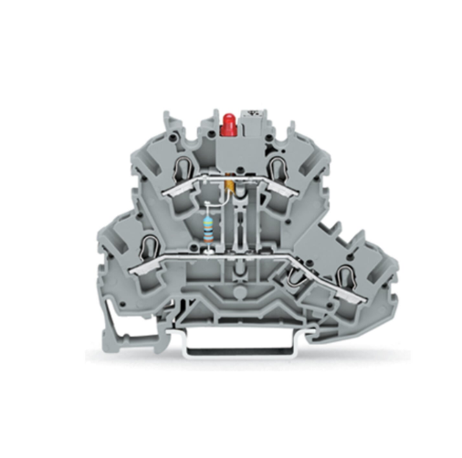 德国WAGO万可 2002-2221 双层LED接线端子