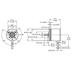 德国TURCK图尔克非接触式编码器REI-E-111T8C-2B1024-C