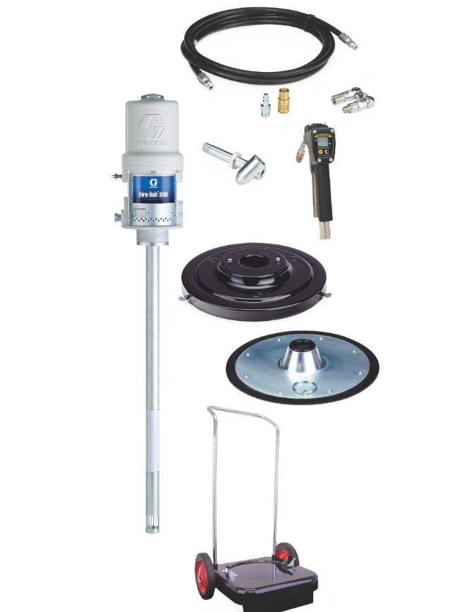 美国GRACO固瑞克   Fire-Ball® 300 系列 50:1 润滑脂泵 - 便携式套件  245696