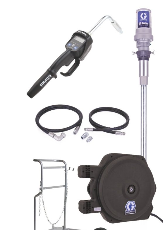 美国 GRACO固瑞克  LD 系列 3:1 移动油泵套件 - 预设油枪类型   24H753