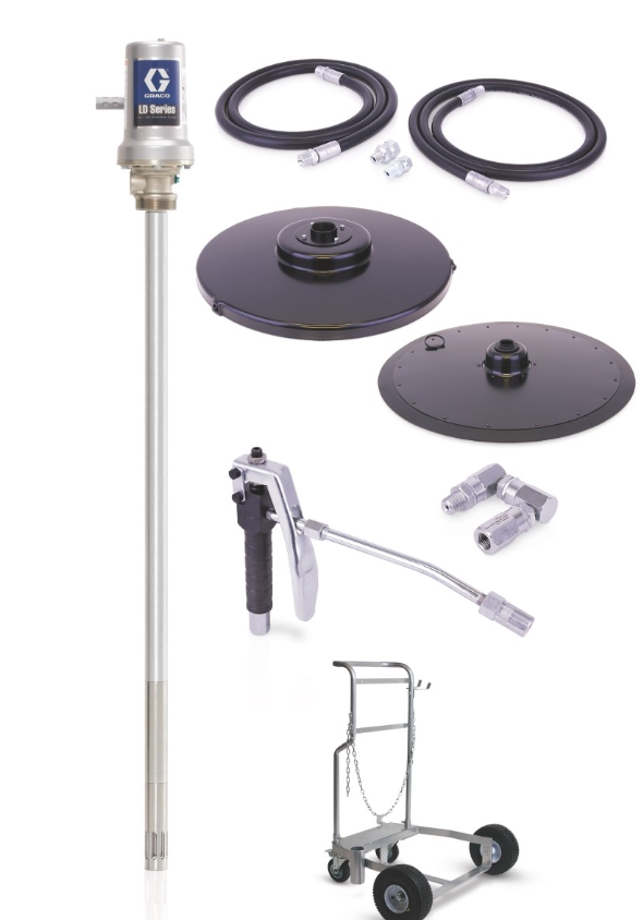 美国 GRACO固瑞克  LD 系列 50:1 润滑脂泵 - 移动套件  24J054