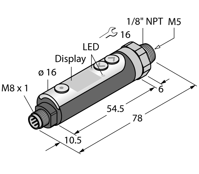 德国TURCK图尔克压力传感器PK010R-P14-2UP8X-V1141