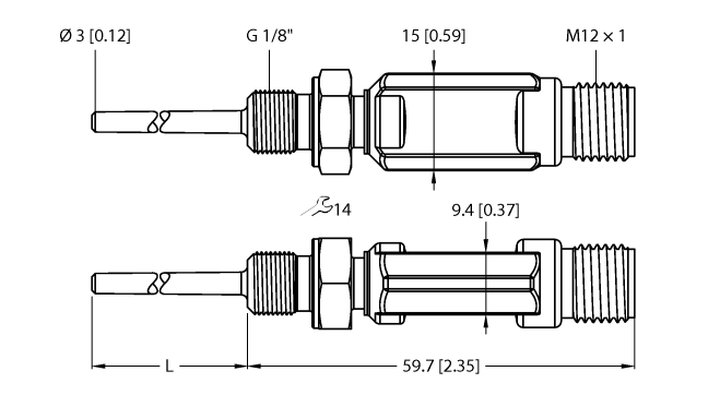 德国TURCK图尔克温度传感器TTM-103A-G1/8-LIUPN-H1140-L024