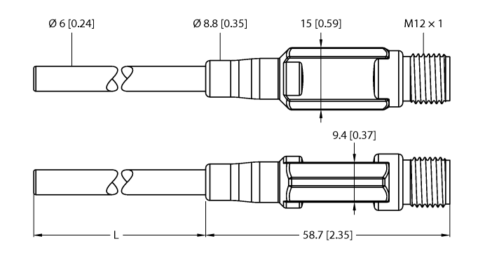 德国TURCK图尔克温度传感器TTM100C-206A-CF-LI6-H1140-L100
