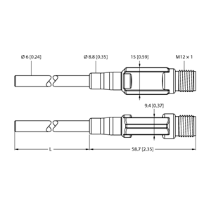 德国TURCK图尔克温度传感器TTM100C-206A-CF-LI6-H1140-L100