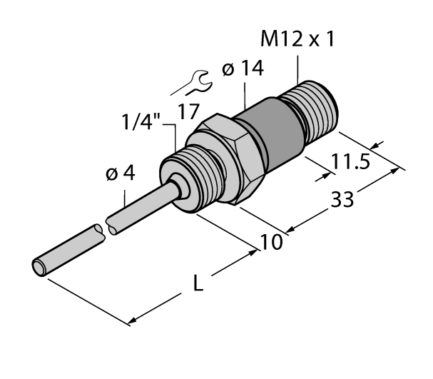 德国TURCK图尔克温度传感器TP-104A-G1/4-H1141-L035