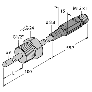 德国TURCK图尔克温度传感器TTM150C-206A-G1/2-LI6-H1140-L460-50