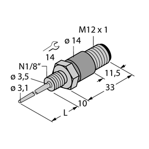 德国TURCK图尔克温度传感器TP-103A-N1/8-H1141-L024