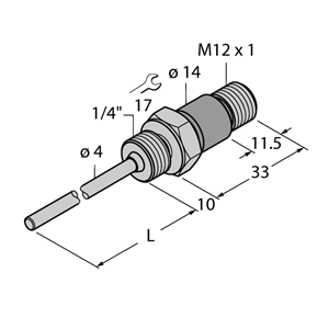 德国TURCK图尔克温度传感器TP-103A-N1/8-H1141-L024