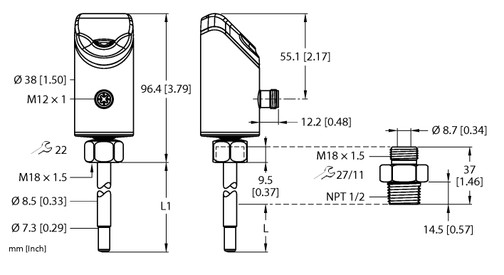 德国TURCK图尔克流量传感器FS101-300L-63-2UPN8-H1141