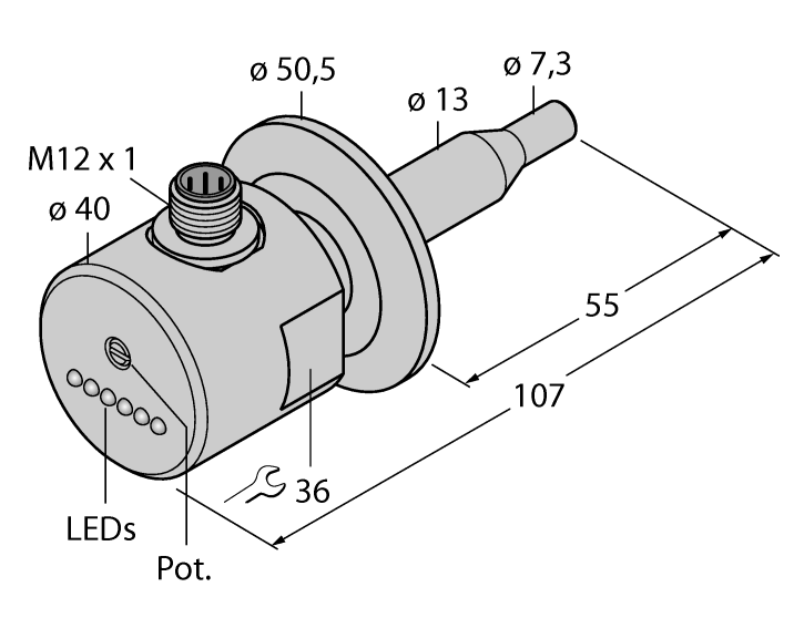 德国TURCK图尔克流量传感器FCS-50A4-AP8X-H1141/D014