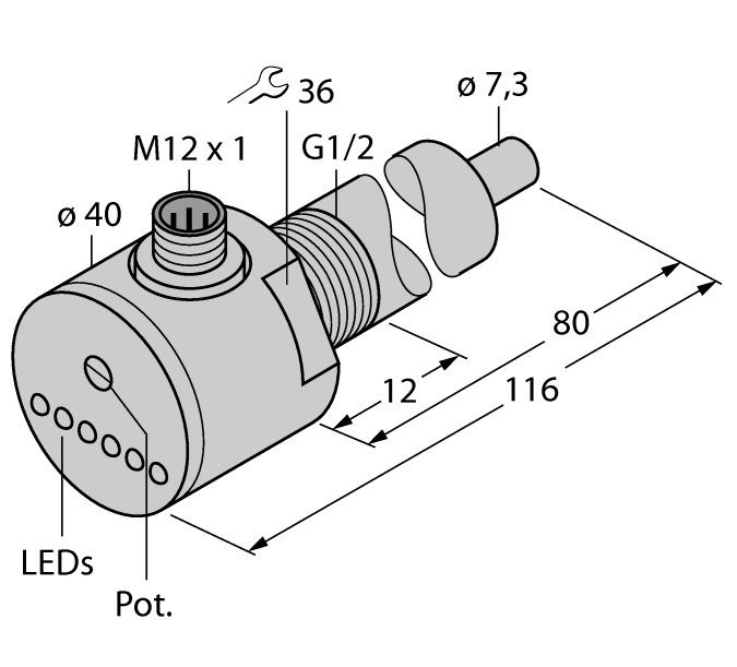 德国TURCK图尔克流量传感器FCS-G1/2A4-AP8X-H1141/L080