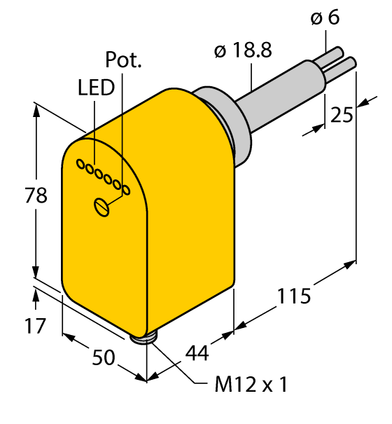 德国TURCK图尔克流量传感器FCS-HA2P-LIX/AL115