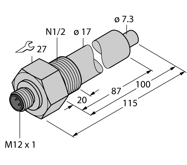 德国TURCK图尔克流量传感器FCS-G1/2A4-NA-H1141/L200
