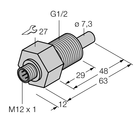 德国TURCK图尔克流量传感器FCS-GL1/2HC22-NAEX-H1141