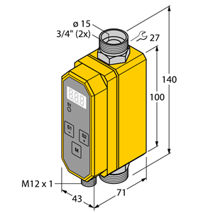 德国TURCK图尔克流量传感器FCMI-3/4D12DYA4P-LIUP8X-H1141