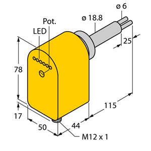德国TURCK图尔克流量传感器FCS-HA2P-LIX/AL115
