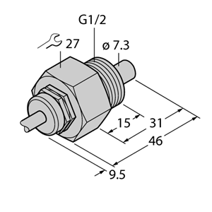 德国TURCK图尔克流量传感器FCS-G1/2A4-NA 10M