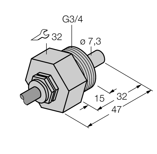 德国TURCK图尔克流量传感器FCS-G3/4A4-NAEX0