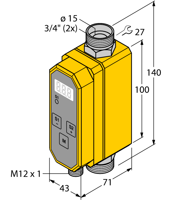 德国TURCK图尔克流量传感器FTCI-3/4D15A4P-2LUX-H1141