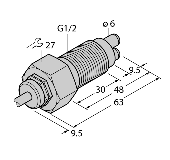 德国TURCK图尔克流量传感器FCS-GL1/2A2-NA/A