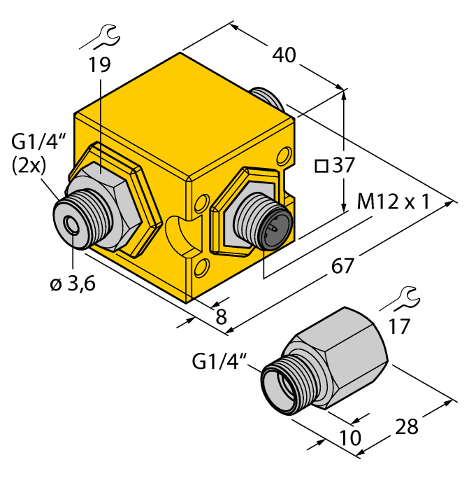 德国TURCK图尔克流量传感器FCIC-G1/4A4P-LIL-H1141/1.0