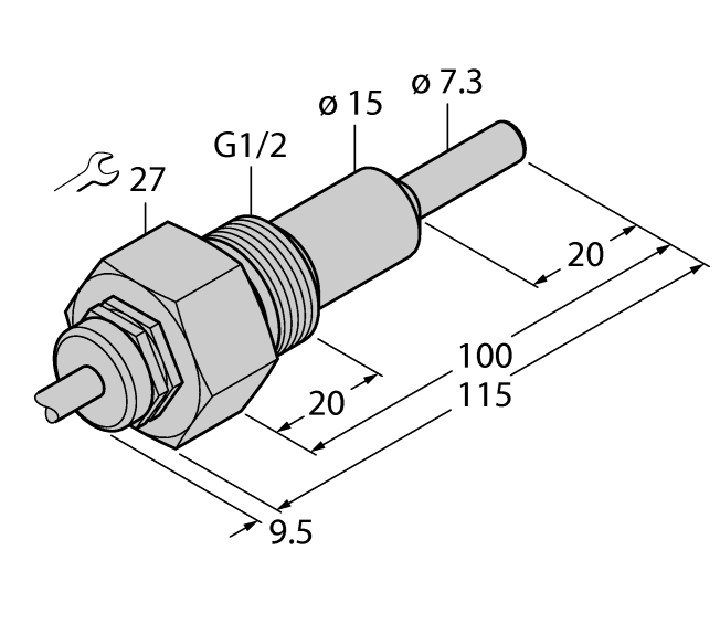 德国TURCK图尔克流量传感器FCS-G1/2A4-NAEX/AL100