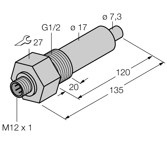 德国TURCK图尔克流量传感器FCS-G1/2A4-NA-H1141/L120