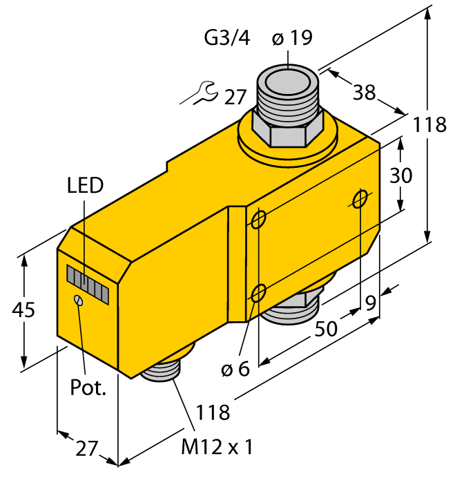 德国TURCK图尔克流量传感器FCI-D20A4P-LIX-H1141