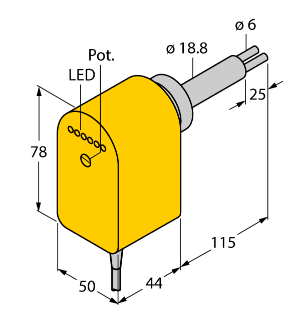 德国TURCK图尔克流量传感器FCS-HA2P-VRX/24VDC/AL115 6M