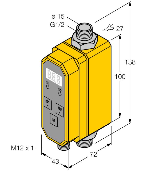 德国TURCK图尔克流量传感器FTCI-G1/2D15A4P-2UP8X-H1141/D228