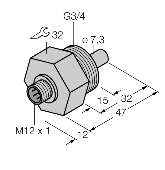 德国TURCK图尔克流量传感器FCS-G3/4A4-NAEX0-H1141