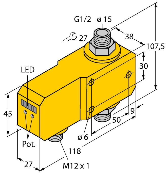 德国TURCK图尔克流量传感器FCI-D15A4P-LIX-H1141