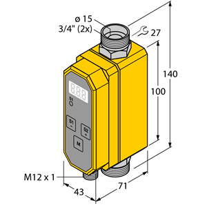 德国TURCK图尔克流量传感器FTCI-3/4D15A4P-2LUX-H1141