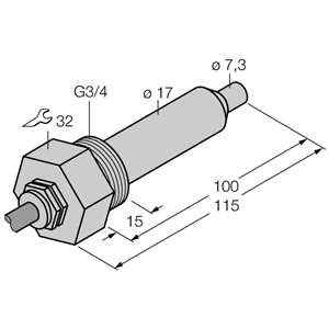 德国TURCK图尔克流量传感器FCS-G3/4A4-NAEX/L100/D100