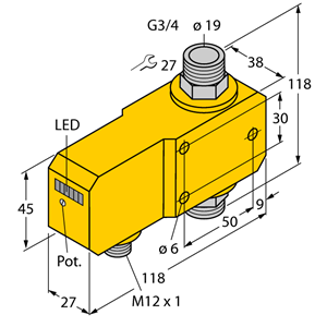 德国TURCK图尔克流量传感器FCI-D20A4P-LIX-H1141