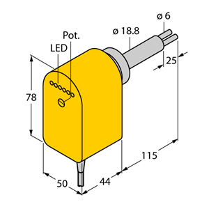 德国TURCK图尔克流量传感器FCS-HA2P-VRX/24VDC/AL115 6M