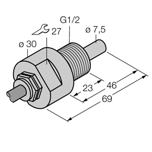 德国TURCK图尔克流量传感器FCS-G1/4A4-NAEX0/L065