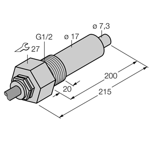 德国TURCK图尔克流量传感器FCS-G1/2A4-NA/L200