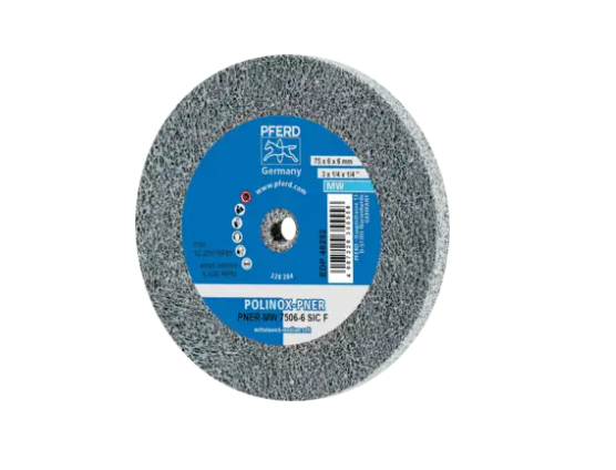 德国PFERD马圈POLINOX压制非织造轮 PNER-MH 15013-12,7 SiC F