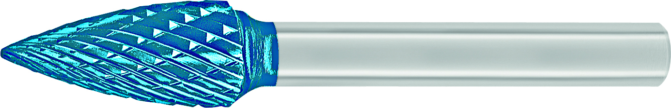 德国 LUKAS 卢卡斯 钢用旋转锉 HFL 1020.06 Z7 TiAlN