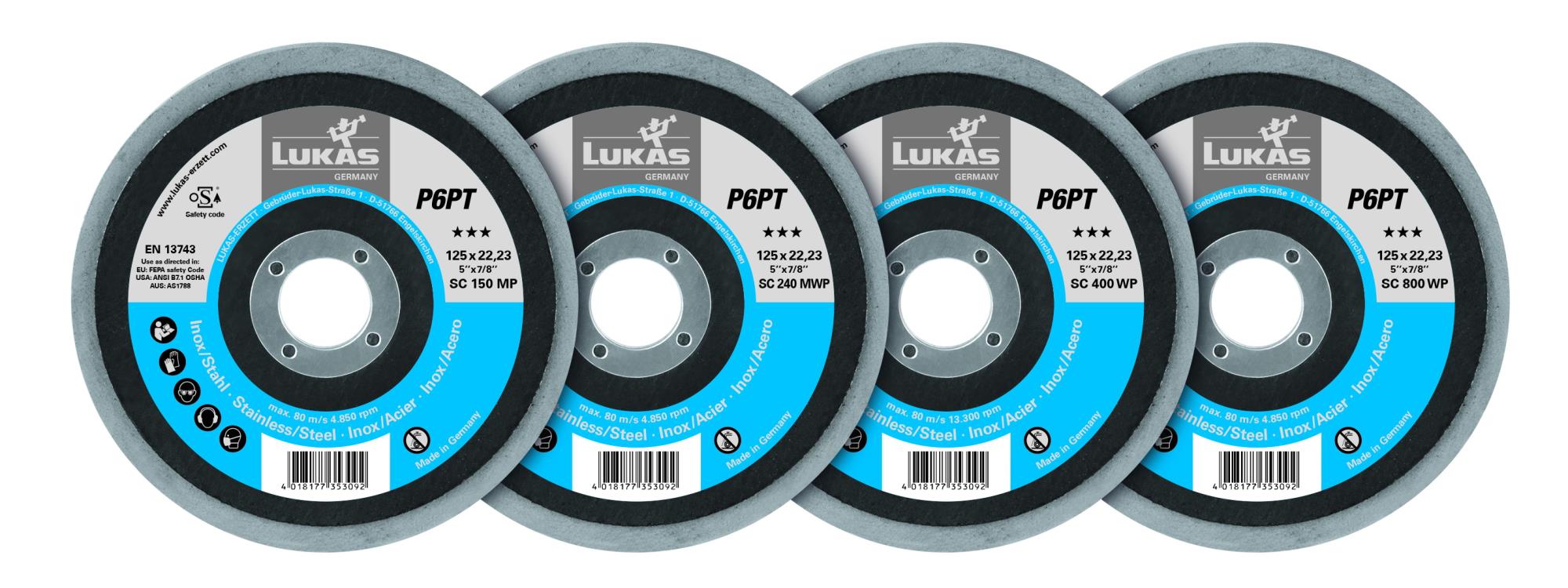 德国 LUKAS 卢卡斯 平边碟轮 P6PT 125 EKW 120